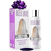 Bold Uniq Purple Shampoo - Remove Yellow Tones & Condition Damaged Hair - For Blonde, Silver or Grey Hair - Paraben & Sulfate Free, Vegan - 8 fl oz