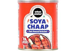 Urban Platter Soya Chaap | 28.22 Oz/800g | High Protein Plant-Based Meat Alternative | Ready-to-Cook | Ideal for Curries, Grills, Tikkas & Barbecue | Vegetarian Protein-Rich Food