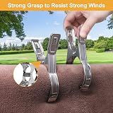 Coideal 10 Pcs Metal Pool Clip 5.5 Inch Stainless Steel Towel Clips Windproof view 2