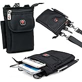 Small Crossbody Phone Bag, Ranboo Belt Pouch Waist Bag for Travel Outdoor Hiking, Fit for iPhone 17/16/15/14/13 Pro Max Samsung Galaxy S25 Ultra S24+ Holster Belt Clip Case Shoulder Cell Phone Purse