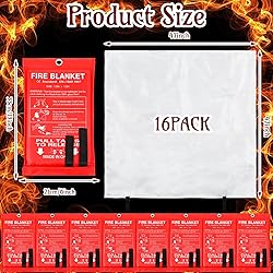 Jerify 16 Pack Fire Blanket for Home Emergency Fire