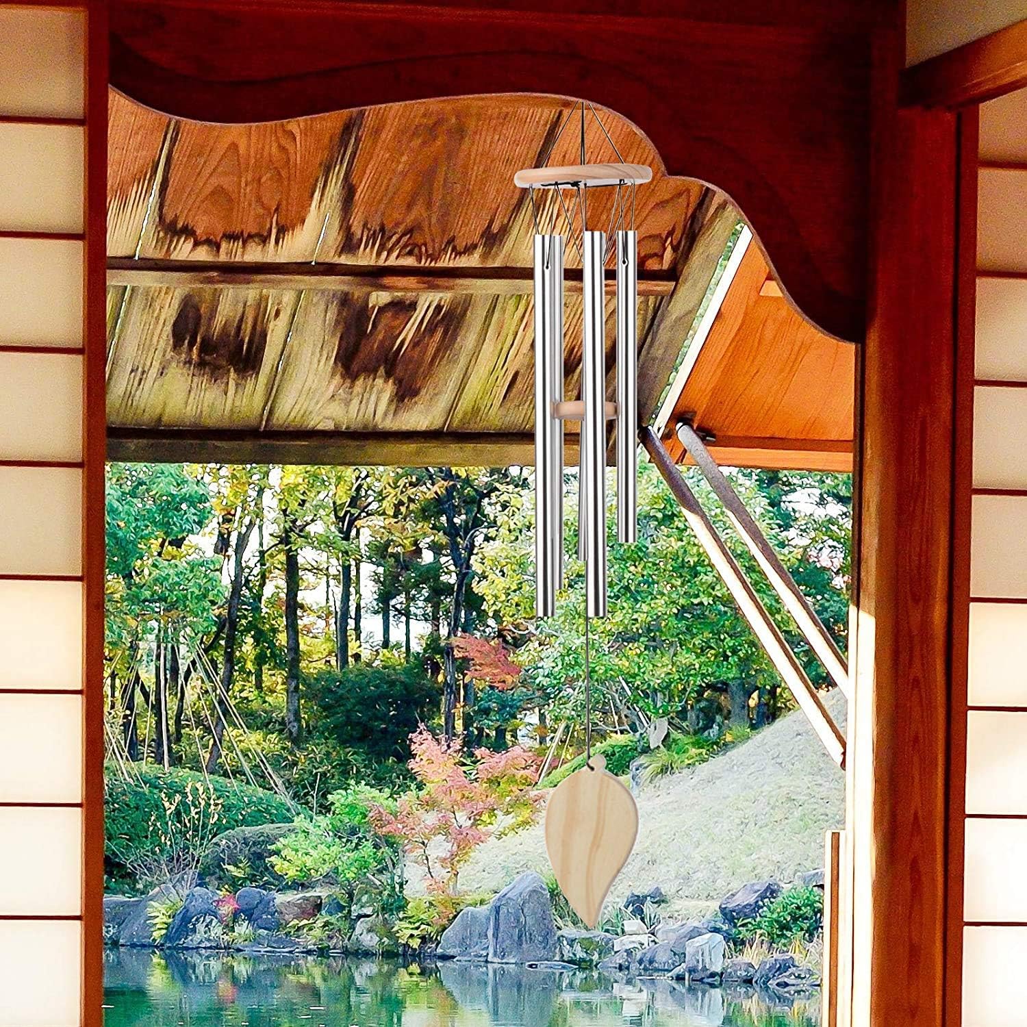 TFZBA Wind Chimes for Outside Memorial Wind Chimes with Hook Pendant DIY Wind Chime for Outdoor Home House Patio Garden Decor: Sports & Outdoors