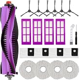 J15 Pro Ultra Replacement Parts for Eureka J15 Pro Ultra Robot Vacuum | Accessories Kit, 1 Main Brush, 4 HEPA Filters, 4 Mopping Pads, 4 Dust Bags, 6 Side Brushes, 1 White Brush, 20 Pack