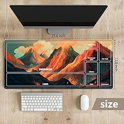 Playmat with Zones for MTG Magic The Gathering, 24