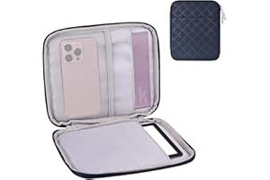 CAYEELU Padded Sleeve Pouch for 6-7 Inch eBook/E-Reader/Kindle Paperwhite/Kindle Oasis (Blue-Fabric)