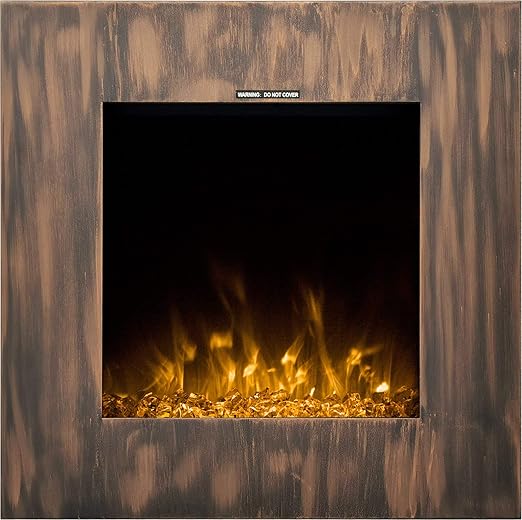 Elektrokamin Fort Bronze Vintage | Wandkamin | Elektrischer Kamin (750