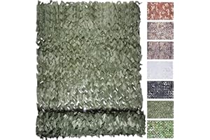 FLYEGO Camo Netting Camouflage Netting, Bulk Roll Mesh Netting Camouflage Nets Military Surplus for Hunting Blind Sunshade Car Cover Camping Shooting Fence Canopy Party Decorations