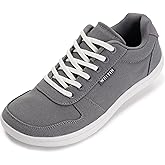 WHITIN Wide Toe Box Barefoot Sneakers for Women | Lightweight Canvas Minimalist Shoes