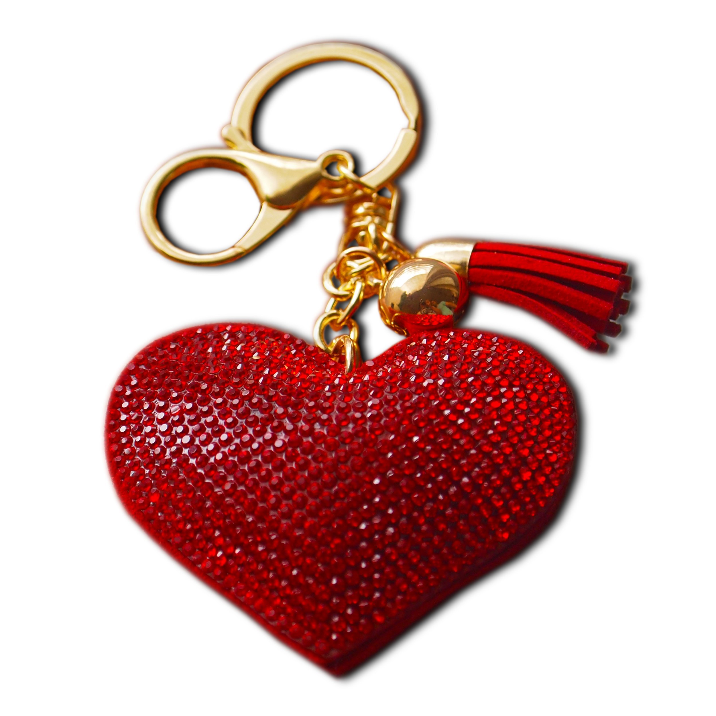 Eillwin Lovely Red Heart Talisman New Beautiful Romantic Soft Keychain