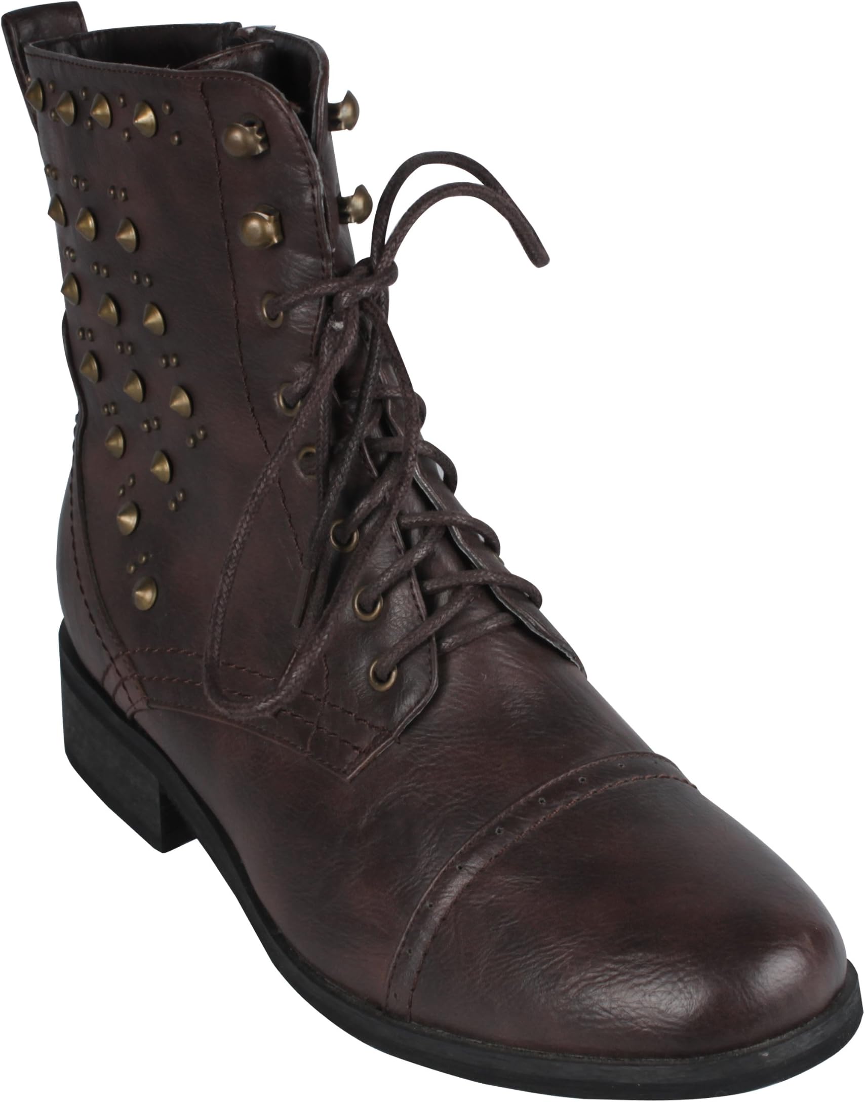 Reneeze ALICE-06 Women's Combat Boots- Brown, Size 8