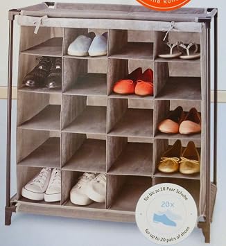 Vivess Schuhregal Regal Ablage 20 Paar Inkl Vorhang Schuhablage