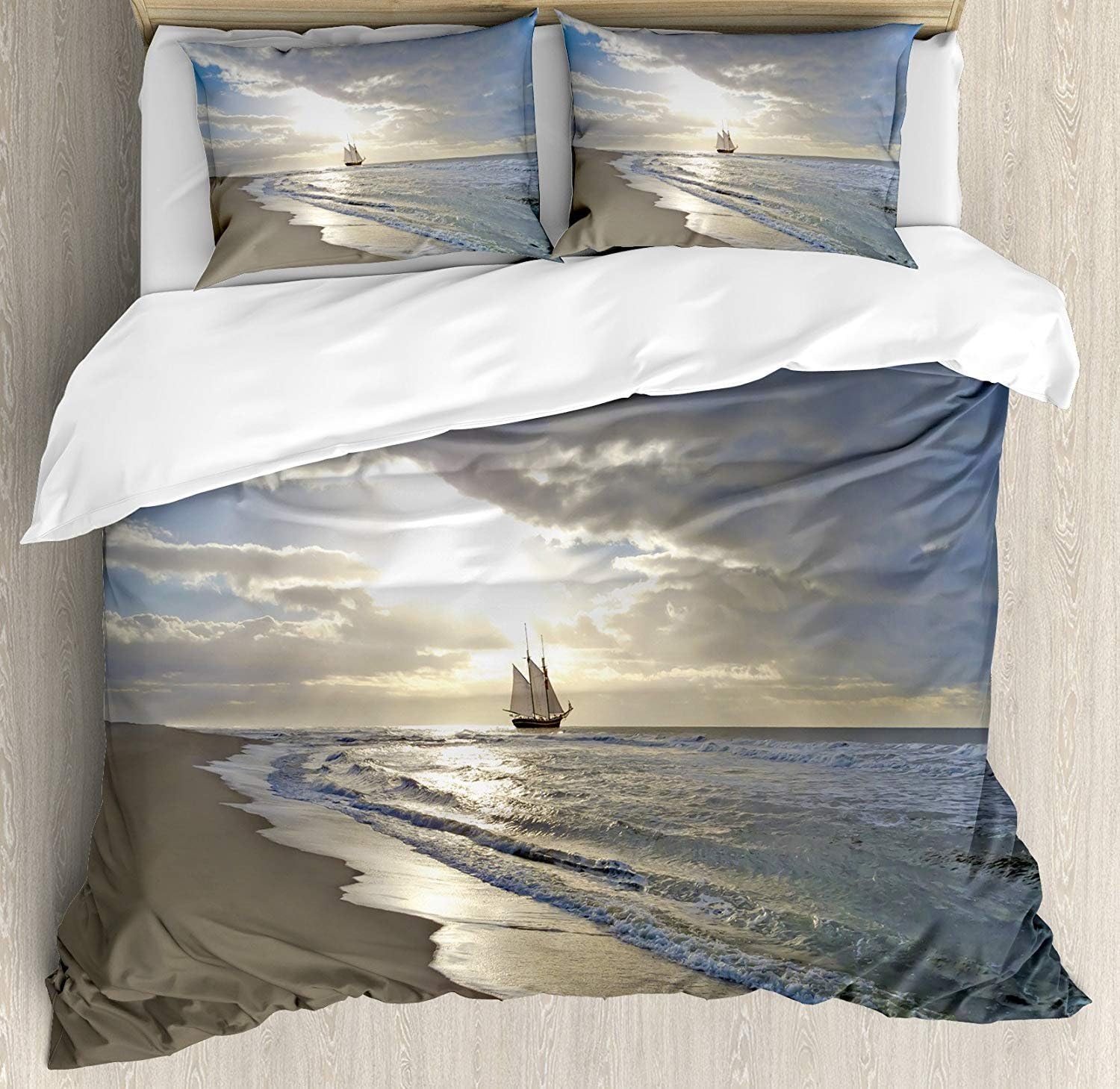 Amazon Com Big Buy Store Nautical Duvet Cover Set Anchor Icon