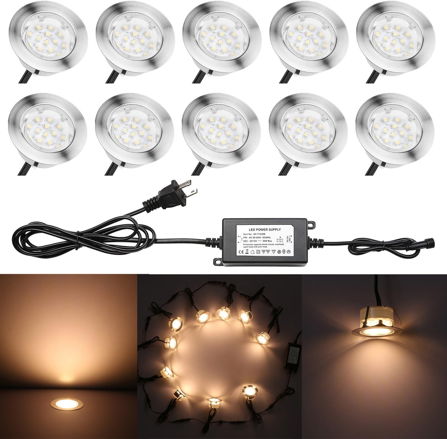 QACA Deck Lights (Warm White, 10pcs) NEAT Lighting