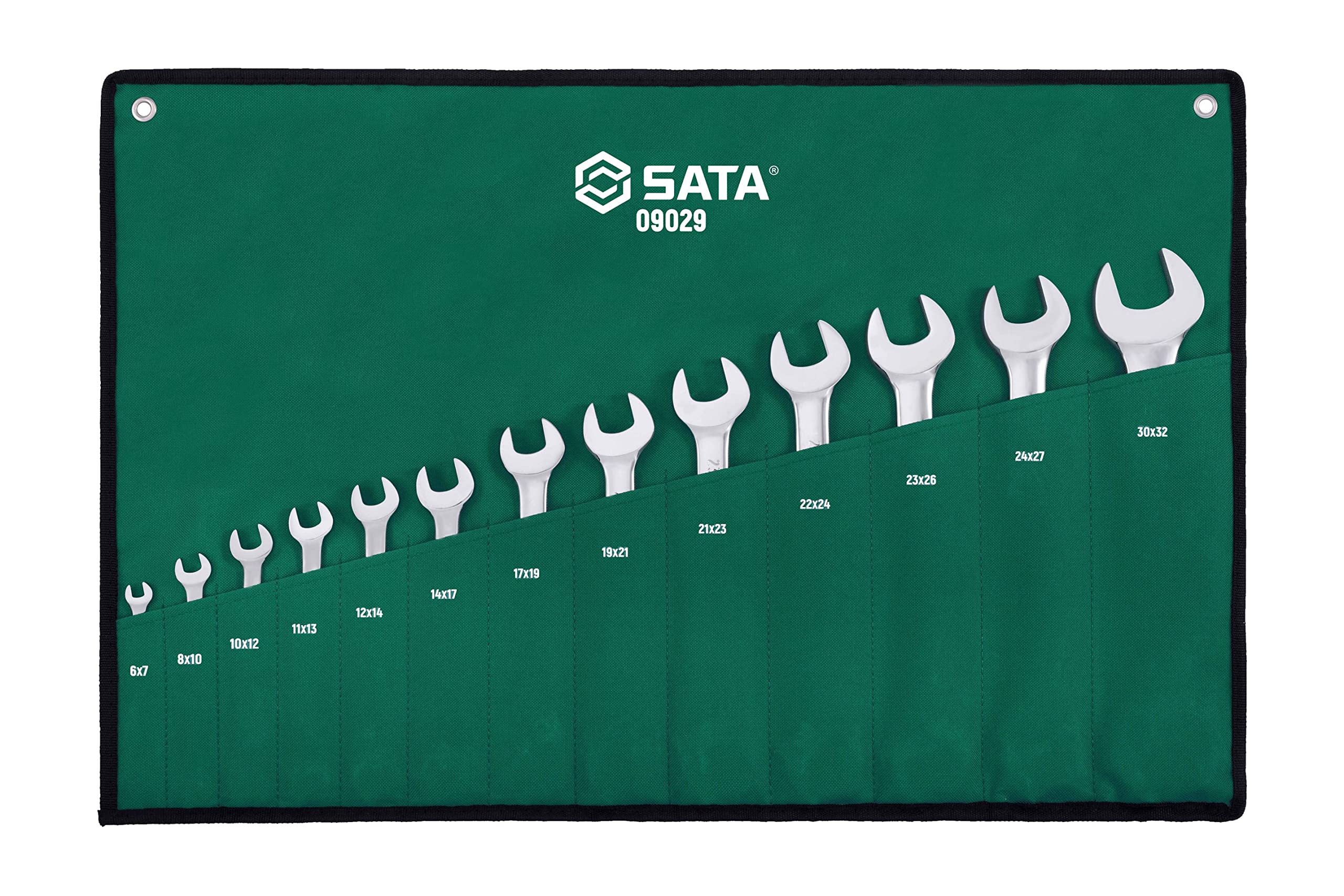 SATA ST09029SJ 13 Pieces Metric Double Open End Wrench/Spanner Set