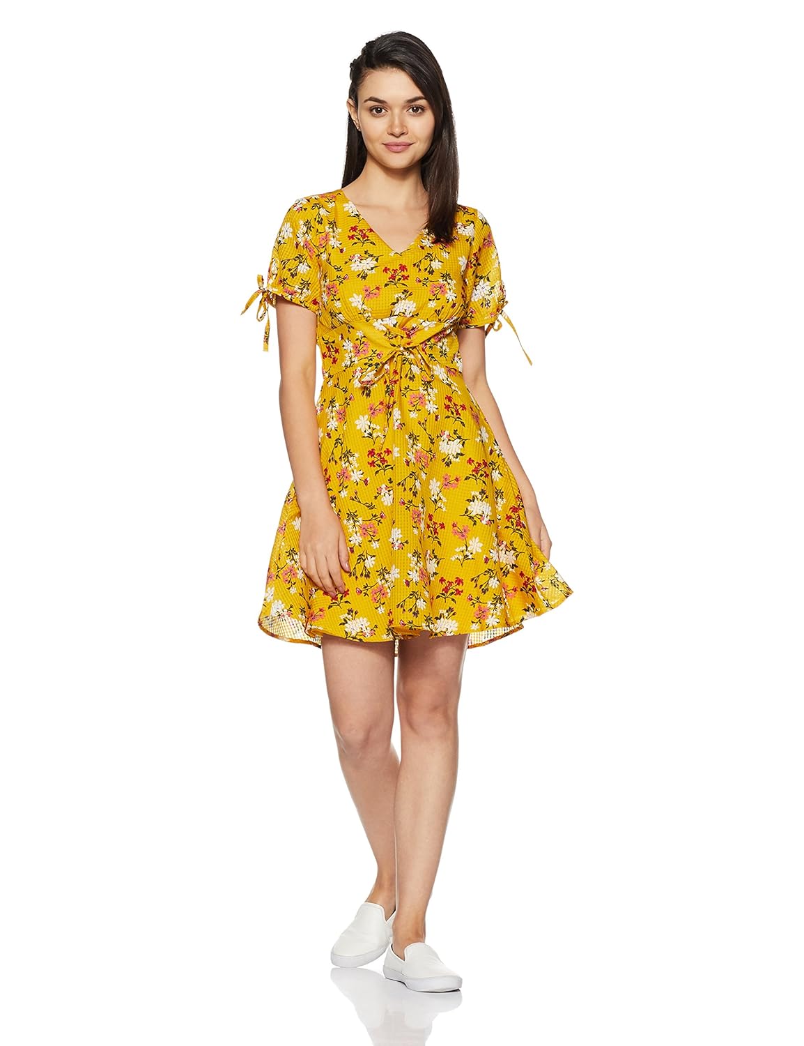 honey by pantaloons women's skater mini dress