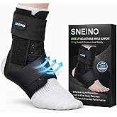 Ankle Brace for Women Men - Ankle Support Brace for Sprained Ankle, Ankle Stabilizer for Achilles, Tendon, Sprain, Injury Recovery, Lace up Ankle wrap for Running, Basketball, Volleyball (Ankle Brace, Medium)