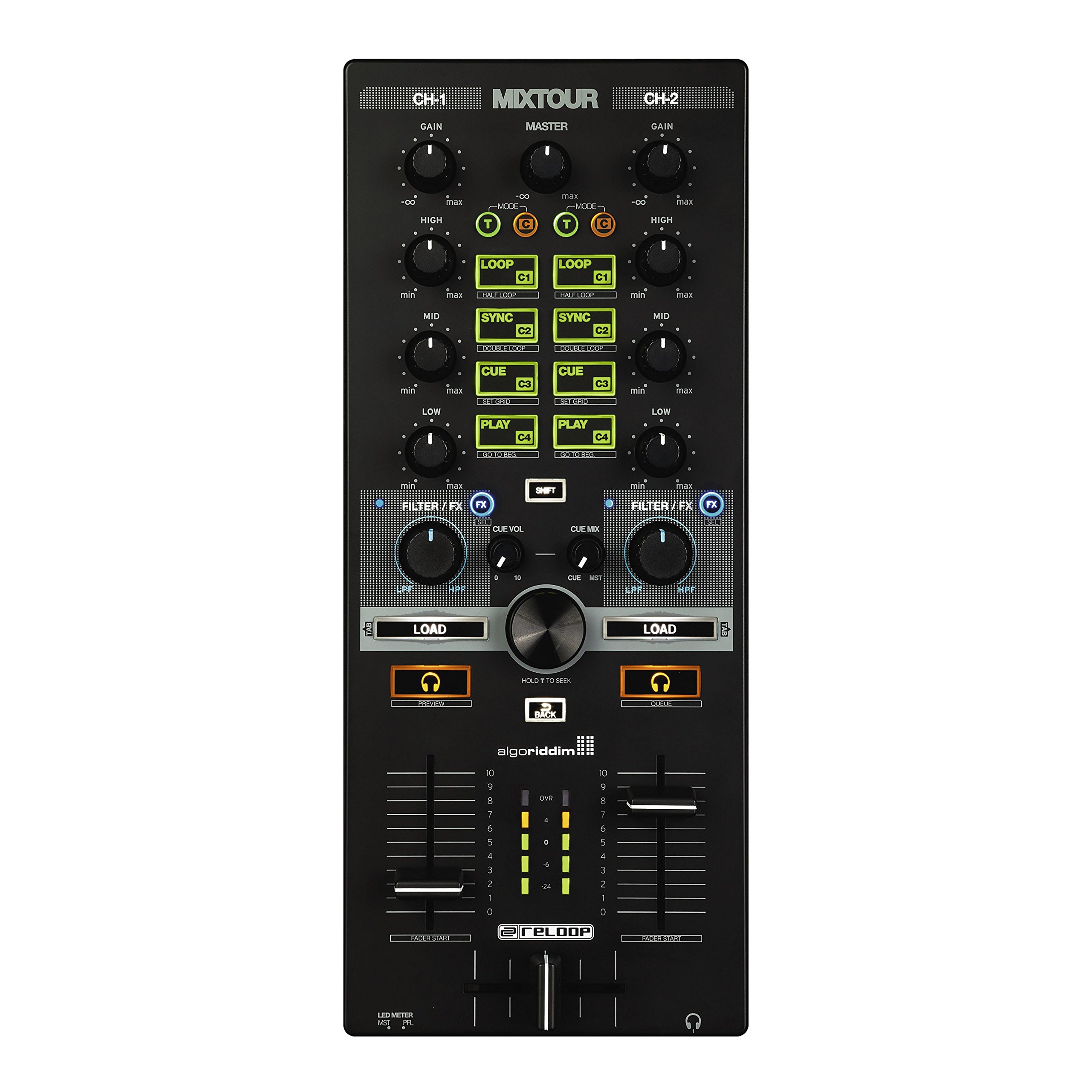 Reloop Mixtour Portable USB All-in-One DJ Controller black