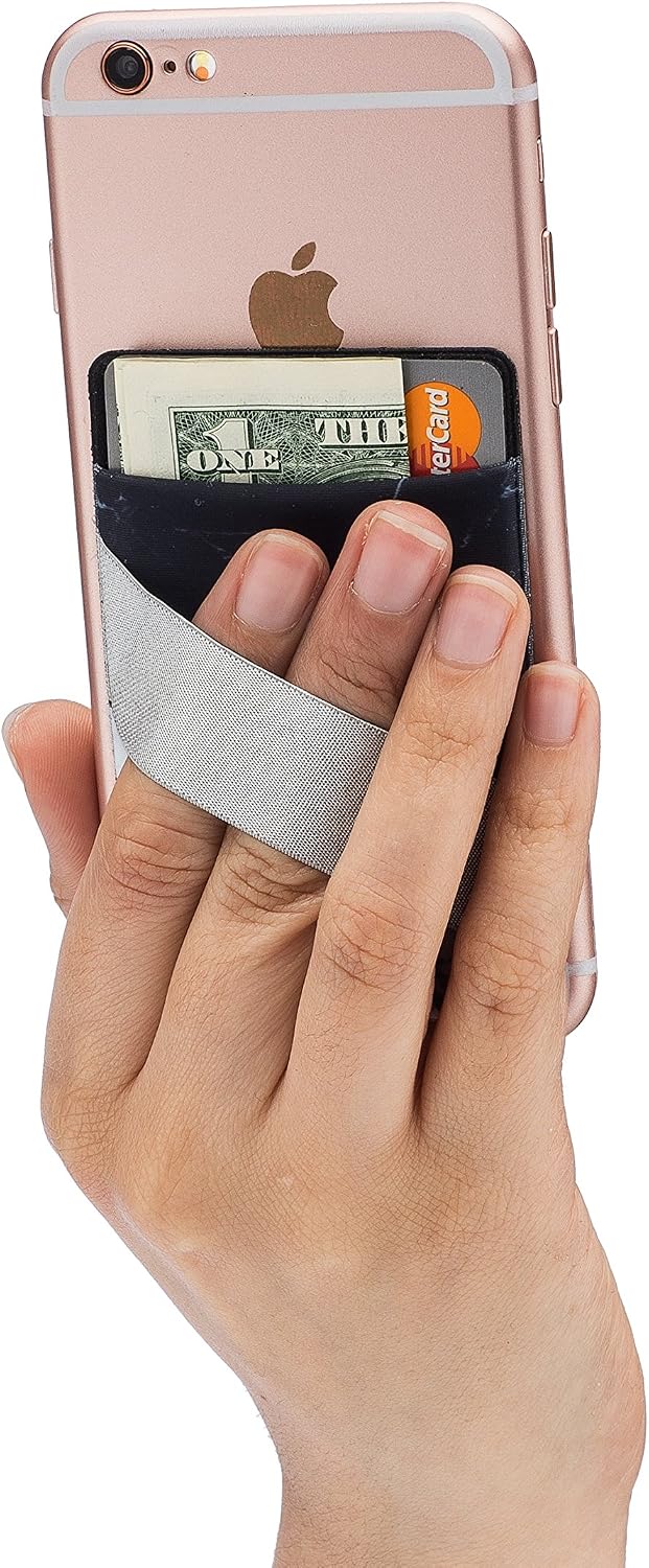Amazon Com Cardly Two Finger Strap Cell Phone Stick On Wallet
