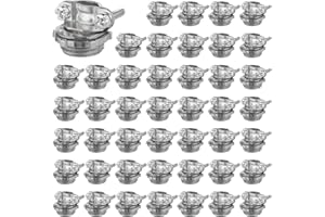 WENORA 50 Pack 1/2 inch Clamp Type Cable Connectors, Zinc Alloy Wire Clamps for NM Cables, Electric Wires, Metallic Conduit, Electrical Box