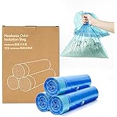 Neakasa Refill Bags for PooGuard Cat Litter Bin, 7-Layer EVOH Odor Control, 3 Rolls (16 Bags/Roll), Up to 12-Month Supply