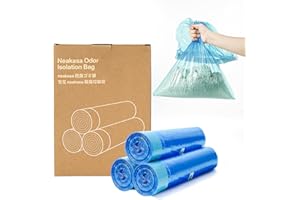 Neakasa Refill Bags for PooGuard Cat Litter Bin, 7-Layer EVOH Odor Control, 3 Rolls (16 Bags/Roll), Up to 12-Month Supply