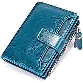 FALAN MULE Small Wallet for Women Leather Bifold Compact RFID Blocking Small Womens Wallet Purse