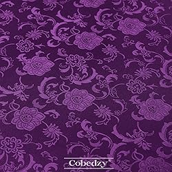 Cobedzy Pureple Satin Fabric by The Yard - 1 Yard