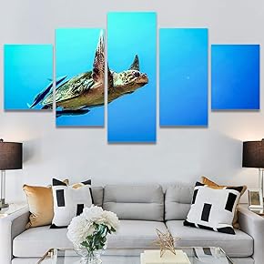 SIGNWIN 5 Panel Canvas Wall Art Modern Art...