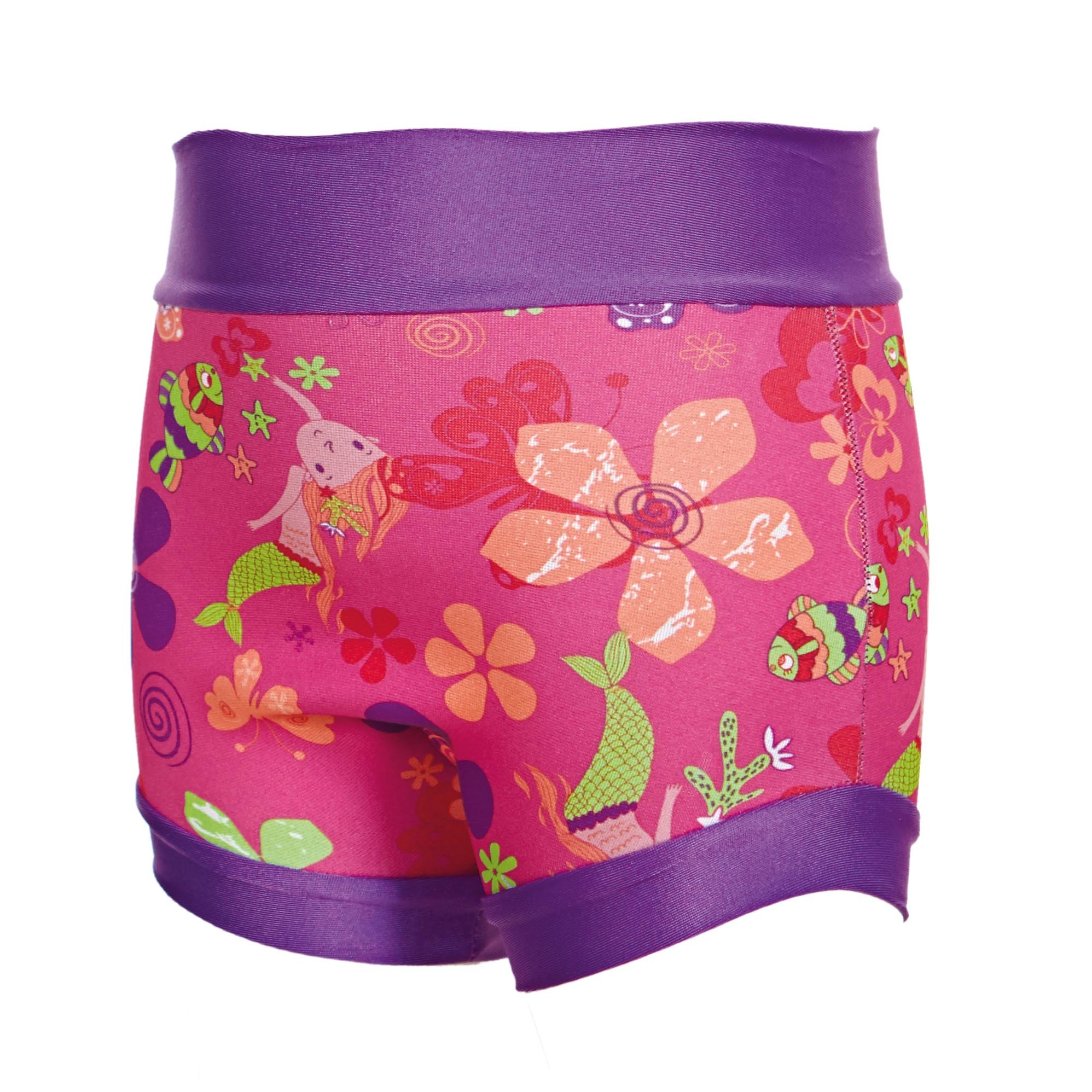 Zoggs Kids' Mermaid Flower Swimsure Nappy, Multi-Coloured, 9-12 months/8-11 kgs