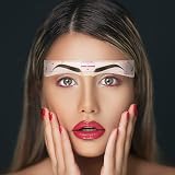TEUVO Eyebrow Stencil Kit 12 Styles Shaper with Brush & Razor for Beginners view 3