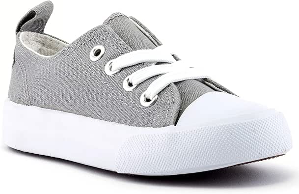 boys grey canvas shoes