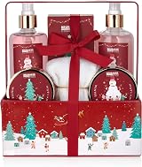 BRUBAKER Winter Berry Bath & Shower Set 7pc Gift Box w/ Towel Christmas Women view 1
