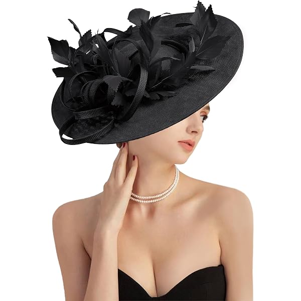 dressfan Fascinator Hat Headpiece for Women Vintage Wedding  display picture 3