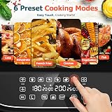 CookWise 9L Dual Air Fryer with 3L+6L Dual Zones, 6 Presets, 2 Drawers view 3