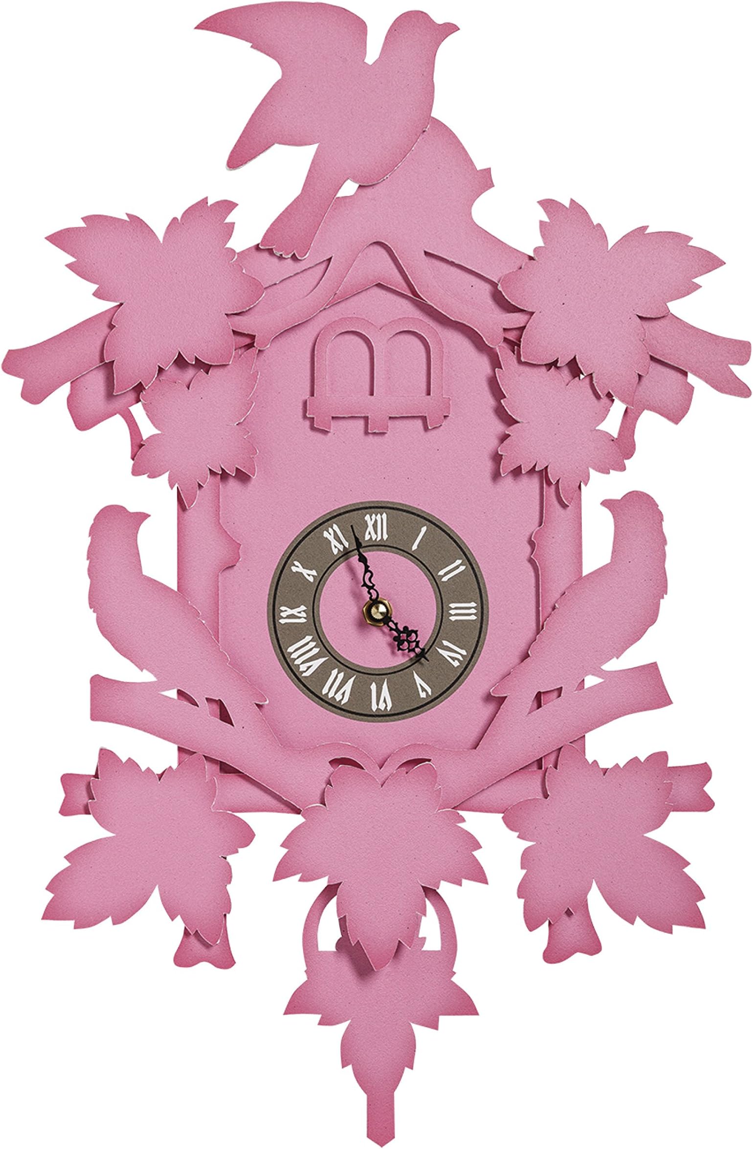 Fundeco Large Cuckoo Clock-Fuchsia