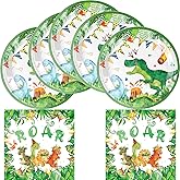 NFHJZJJ Dinosaur Birthday Party Supplies, include 20 Plates and 20 Napkins, for Boys Kids Birthday decorations Baby Shower