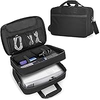 CURMIO Projector Carrying Case, Projector Bag Compatible with Epson and Most Major Projector, Bag Only, Black (Patented Desig