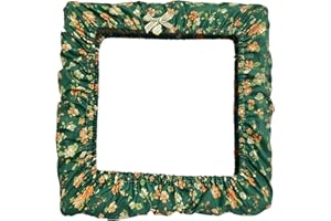 MEYAGO Grime Guard 17x17 for Cross Stitch kit Embroidery Storage 17x17 for Q-Snap Cover for Stitching Project Storage Ideas Cover for Frames Hand Embroidery kit (for Q-Snap 17×17 in) (Floral Print, 11×11)