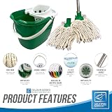 TDBS Floor Mop and Bucket Set 2pc Green with Wringer view 2