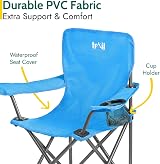 Trail Outdoor Leisure Eagle Kids Camping Chair Blue 58cm H 30cm Seat view 6
