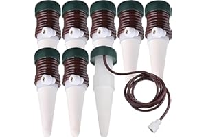 8 Packs Plant Self Watering Stakes， Automatic Plant Watering System Devices Spikes Slow Release Ceramic Material Feeder for V
