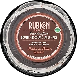 RUBICON BAKERY Double Layer Chocolate Cake 6 Inch, 21 OZ