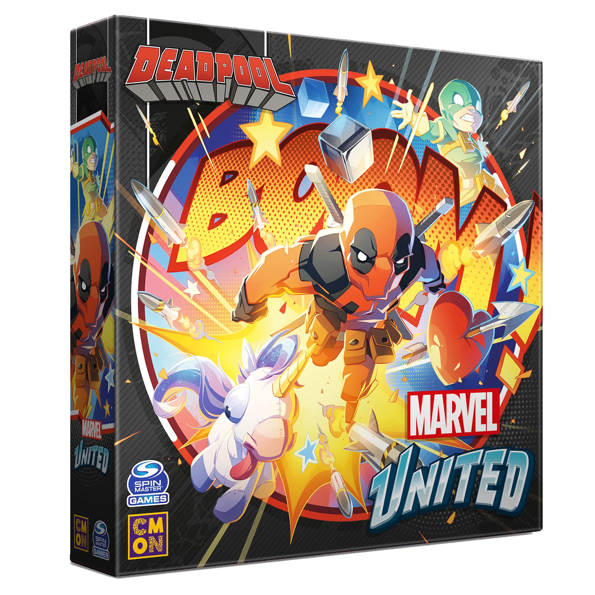 CMON | Marvel United Expansion: Deadpool | Cooperative Board Game | Ages 14 Plus | 1-4 Players | 45 Minutes Playing Time