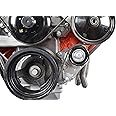 ICT Billet LS Billet Belt Tensioner Relocation Bracket Kit w/ Pulley for LSX Truck SUV 551527X-3