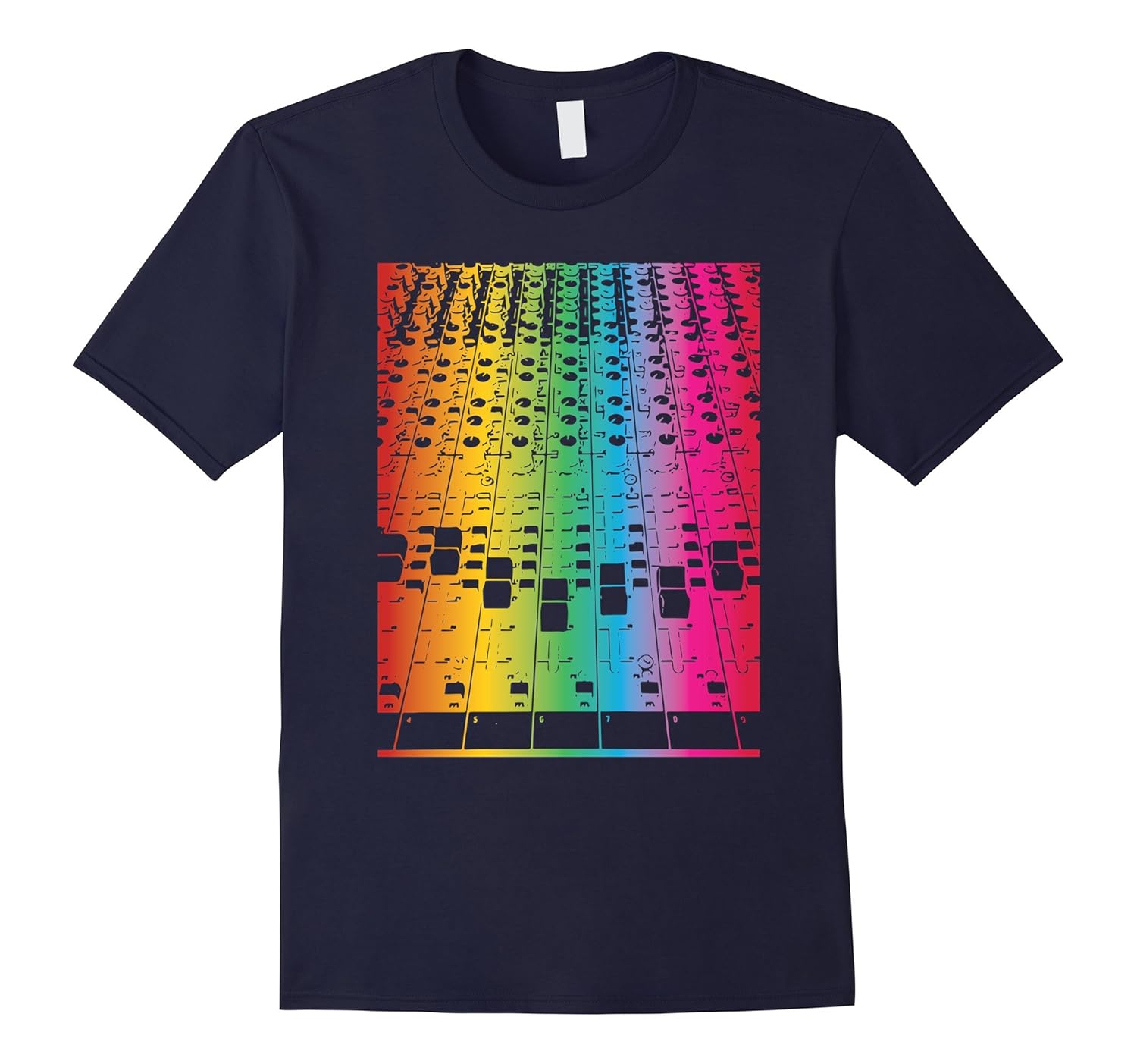 EDM Sound Mix Board Rave Techno Music Festival T-shirt-ANZ