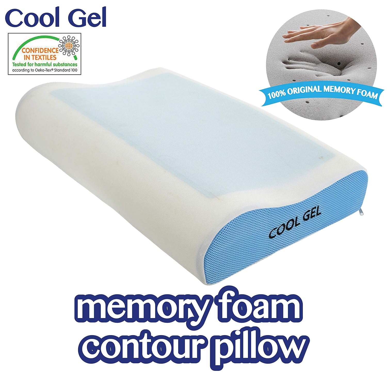 Cooling Pillow Side Sleeper Pillow Contour Pillow Memory Foam