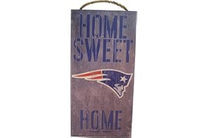 FAN CREATIONS New England Patriots 6" x 12" Home Sweet Home Wood Sign