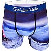 Good Luck Undies Men's Fish and Ocean Animal Boxer Brief Underwear