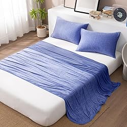 HOMFINE Cooling Pillowcases Standard Size - Double