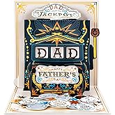 FLYAB Fathers Day Pop Up Card - 3D Happy Father's Day Gifts Funny Greeting Card for Dad Gifts from Daughter Son Present for Husband Grandpa from Wife Grandkids